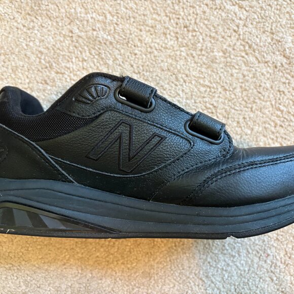 New Balance 928 Men's Walking Shoes Hook & Loop Size 7.5 Black MW928HB3 - Picture 6 of 10